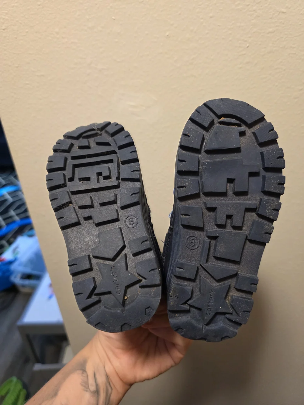 Carter's Navy and Blue Lace-Up Kids Boots